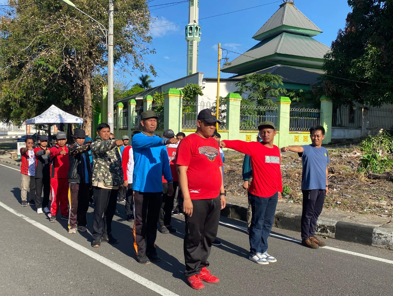 Tim Gerak Jalan Putra Kemenag Kota Parepare
