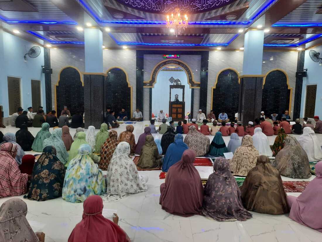 suasan zikir dan doa awal tahun masjid Nurul Amal Padacenga