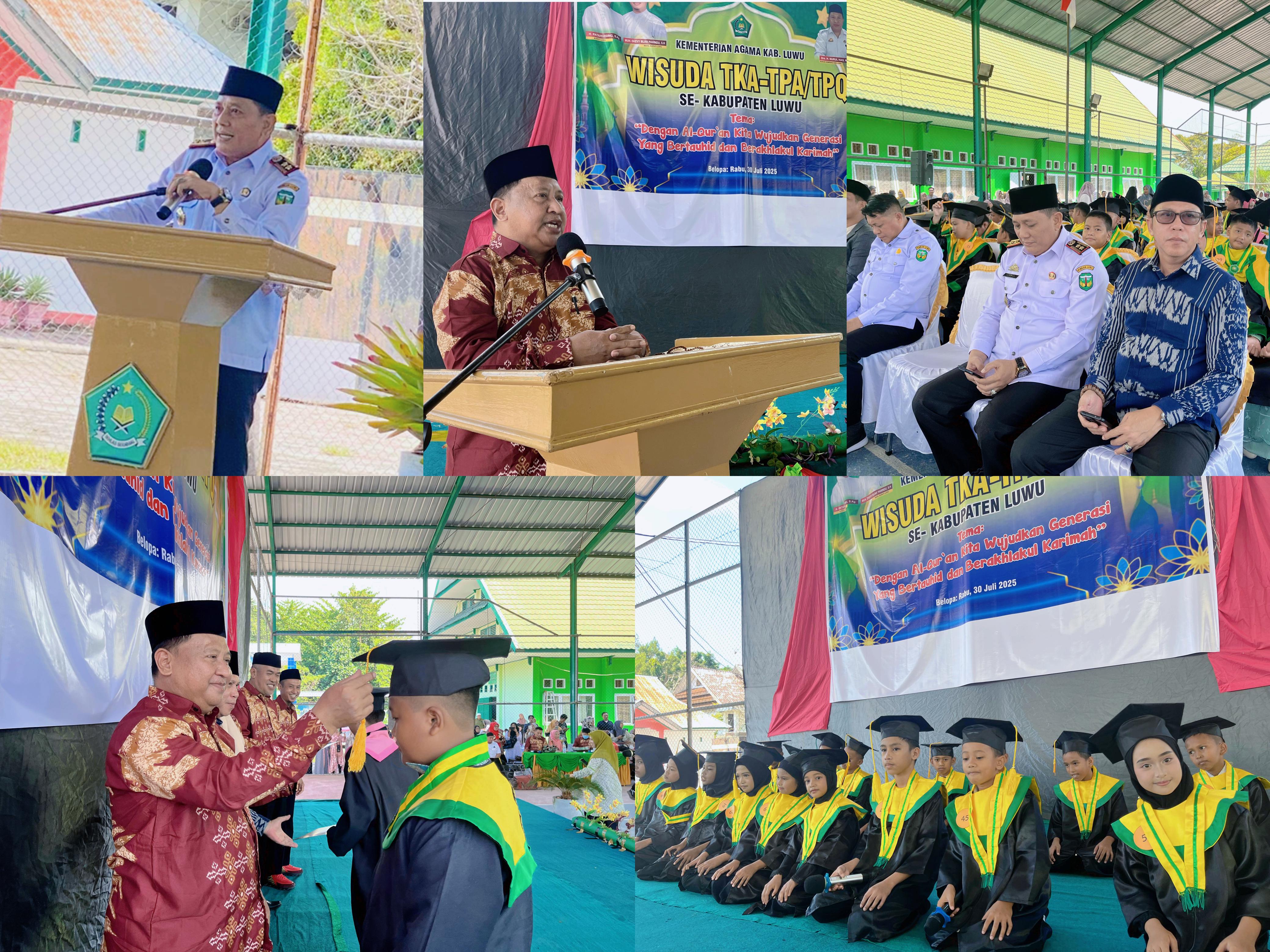 Asisten II Setda Kab. Luwu Berikan Sambutan Pada Wisuda TPQ