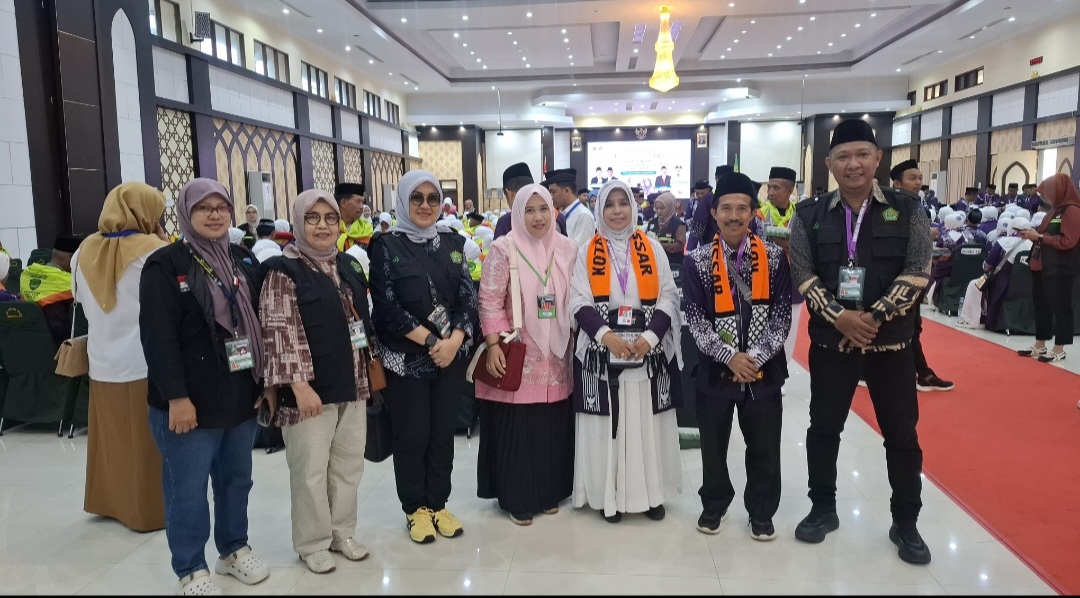 Pada ssat penerimaan Jamaah Haji