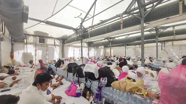 Jemaah UPG 7 Mabit di Mina, Laksanakan Jumrah Aqabah