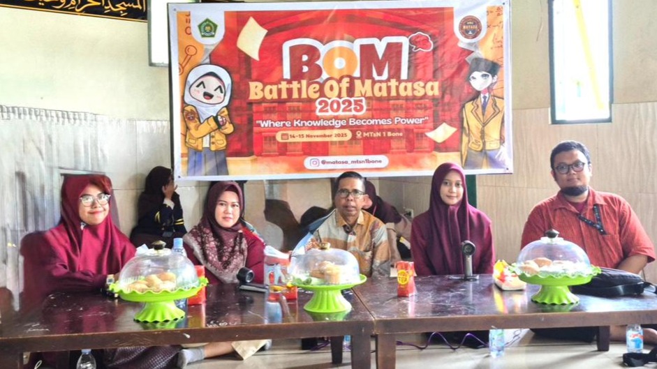 MTsN 1 Bone Gelar “Battle of MATASA”, Ajang Cerdas Cermat Tiga Mata Pelajaran