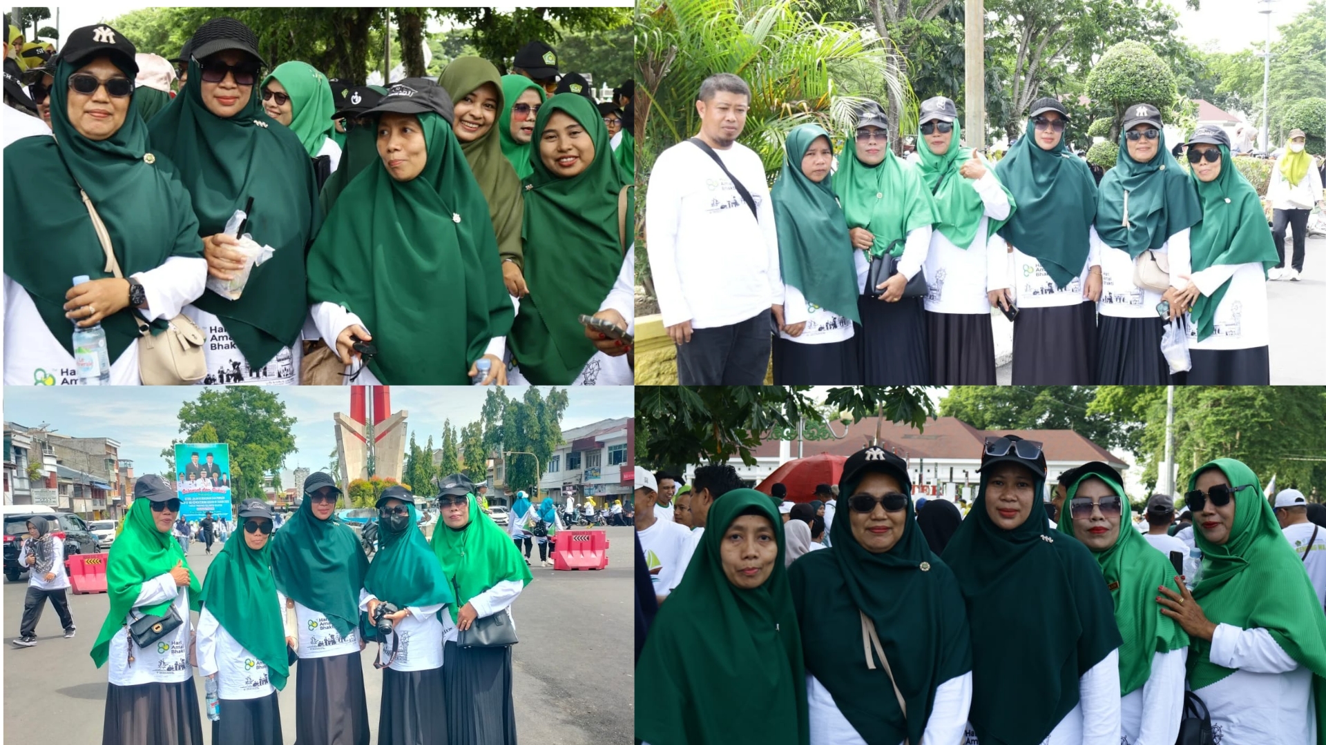 Guru dan tenaga kependidikan Mts Darul Istiqamah Bulukumba dalam Jalan Kerukunan HAB-80 Kemenag Sulsel