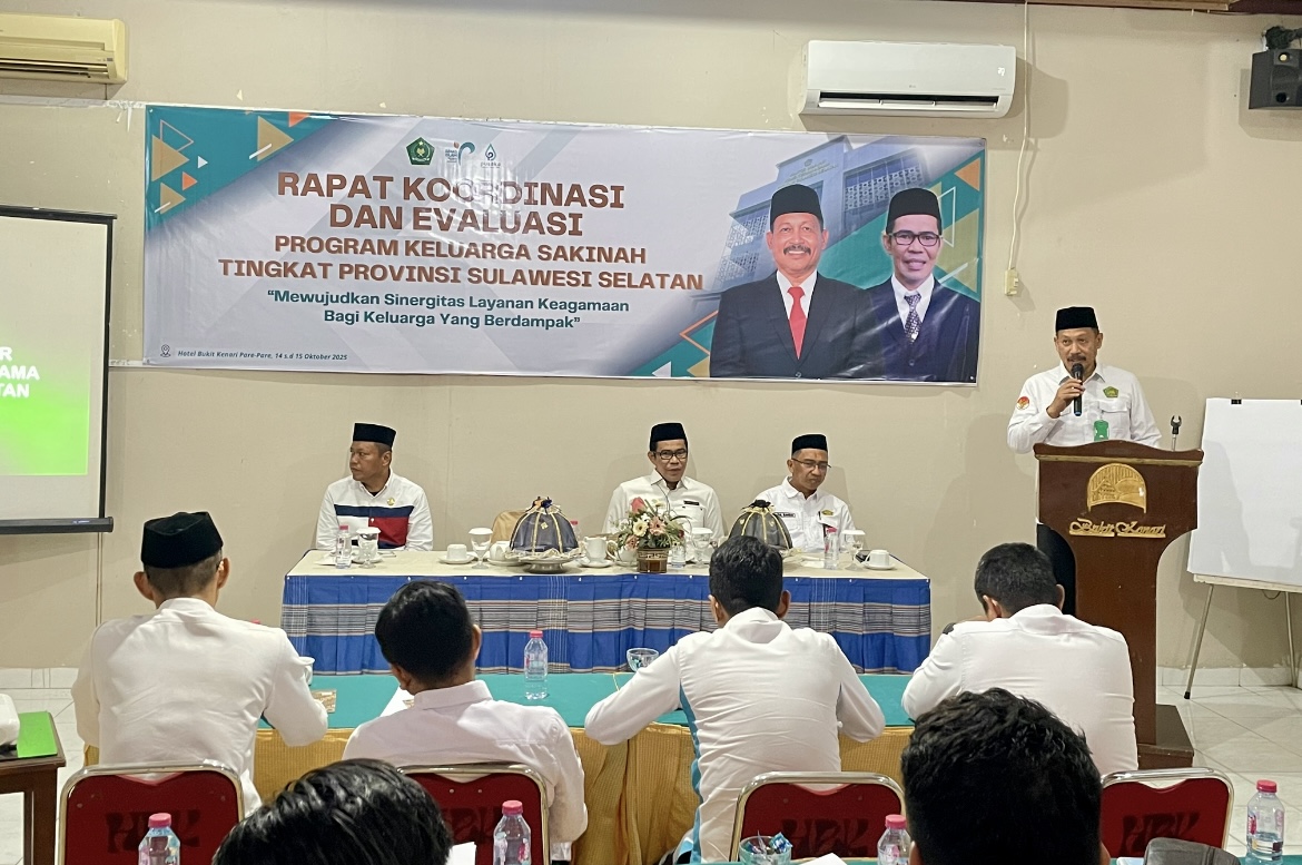Arahan kakanwil pada rapat koordinasi program keluarga sakinah