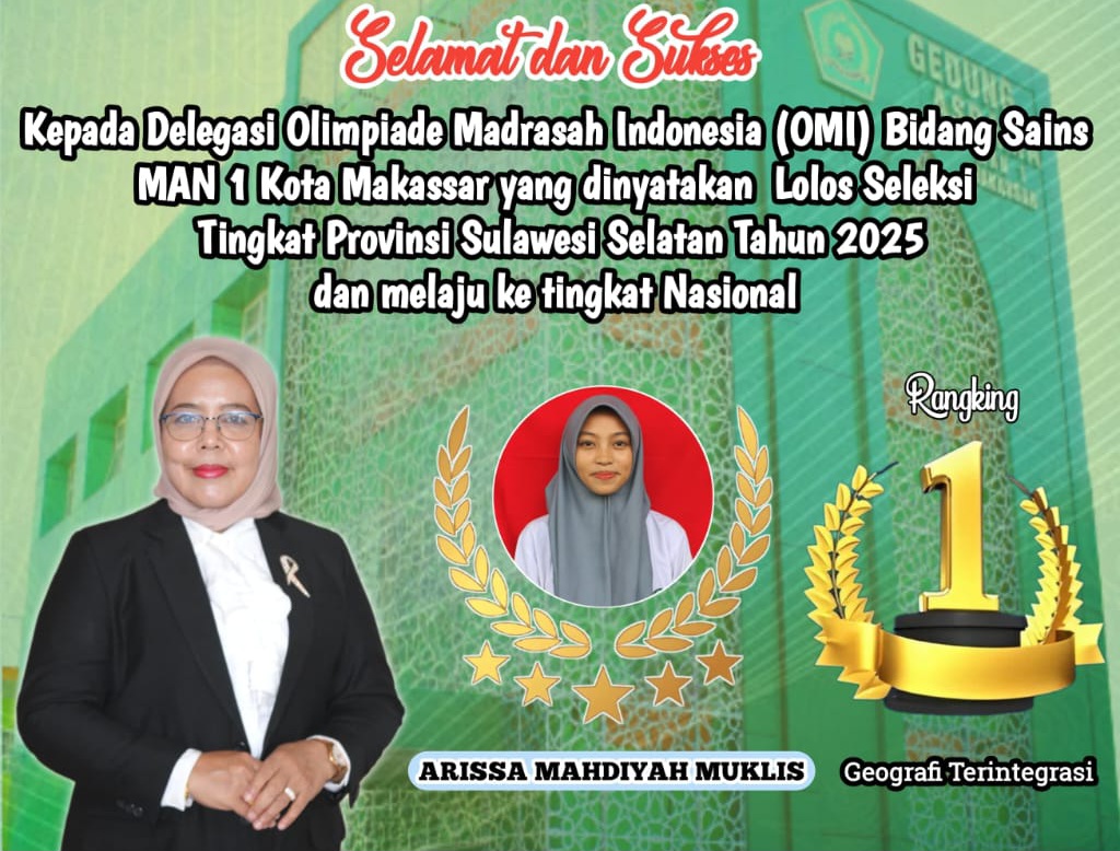 Ukir Prestasi OMI Provinsi!  Siswa MAN 1 Kota Makassar Wakili Sulsel Ajang OMI Tingkat Nasional 2025