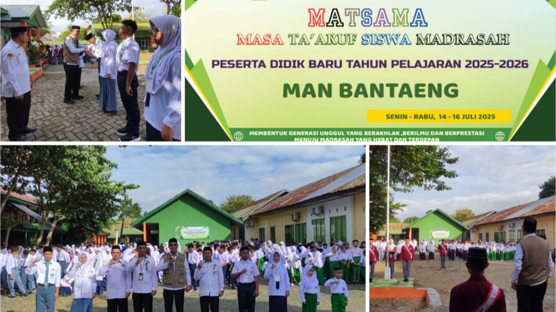 MAN Bantaeng Gelar Hari Pertama MATSAMA 2025 pada Senin, 14 Juli 2025 (Foto: Humas MAN Bantaeng)