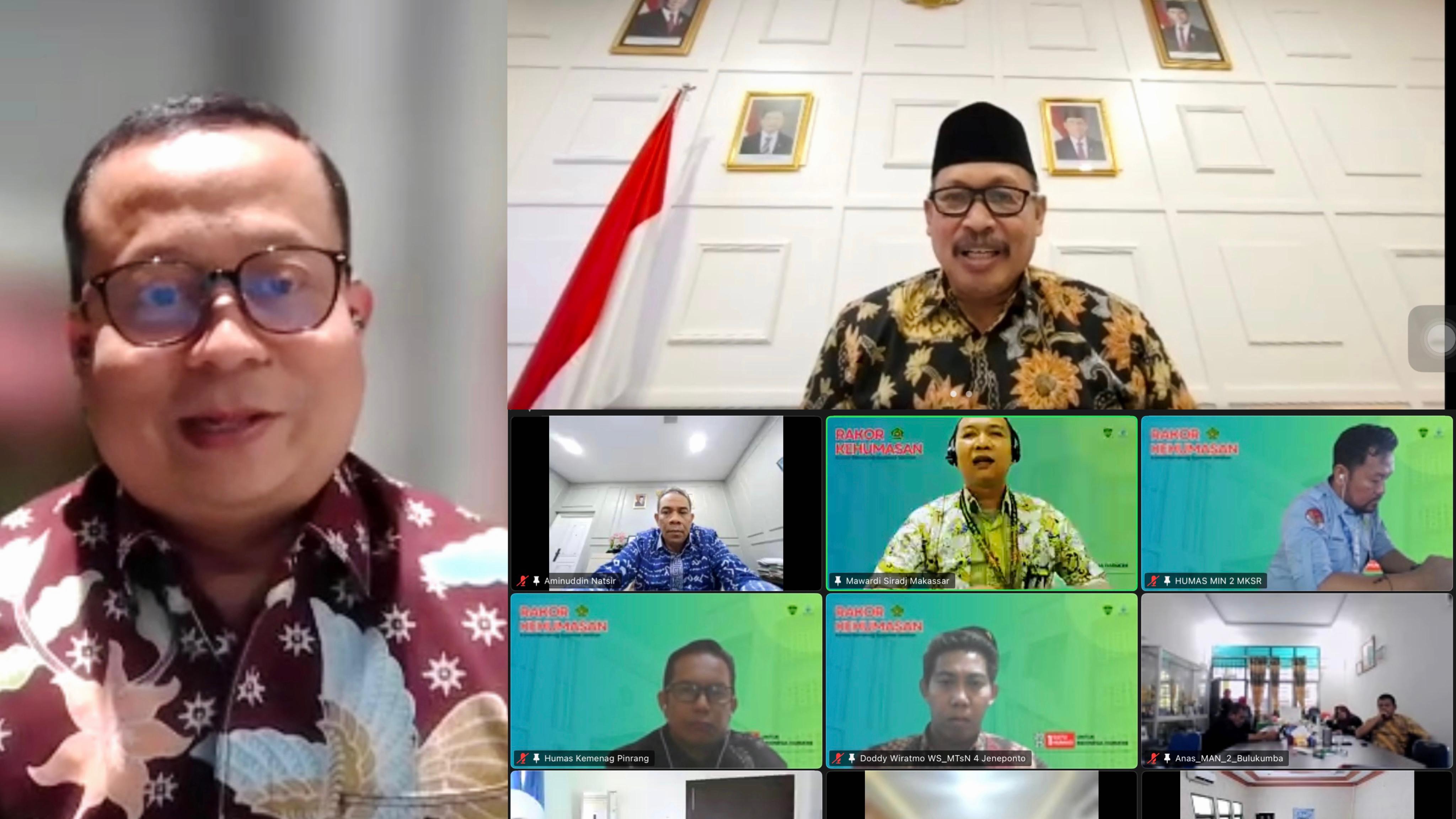 300 Kontributor Ikuti Rakor Kehumasan Kemenag Sulsel, Thobib Al-Asyhar: Jangan Hanya Repost