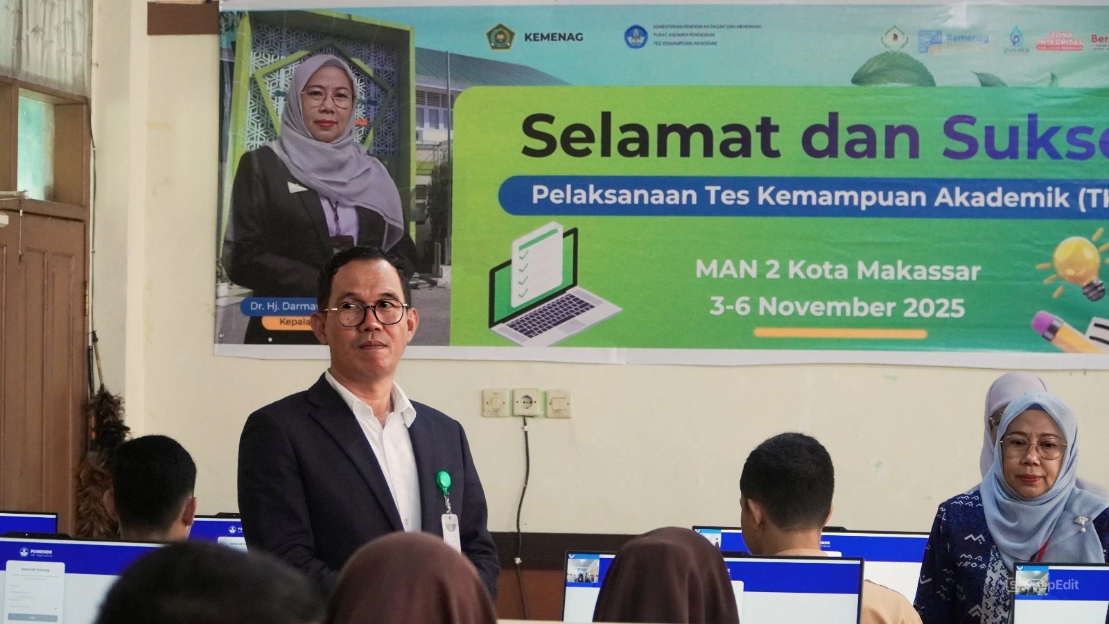 Kabid Penmad Apresiasi Pelaksanaan TKA MAN 2 Kota Makassar