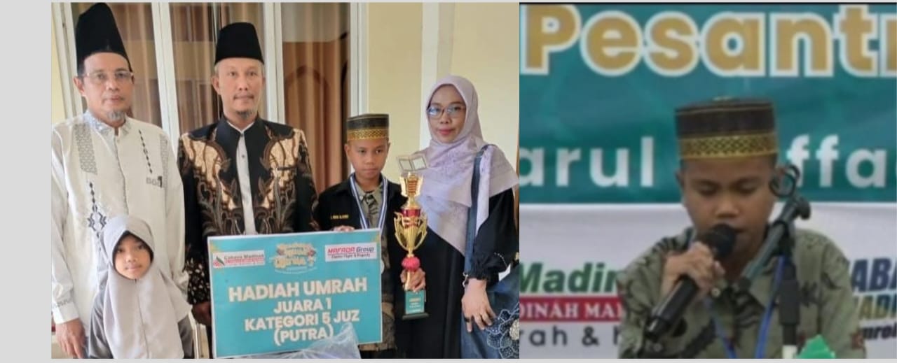 Santri RTTQ Azzuhail Raih Juara Satu Musabaqah Hifdzil Qur'an di Ajang Bergengsi Tingkat Regional