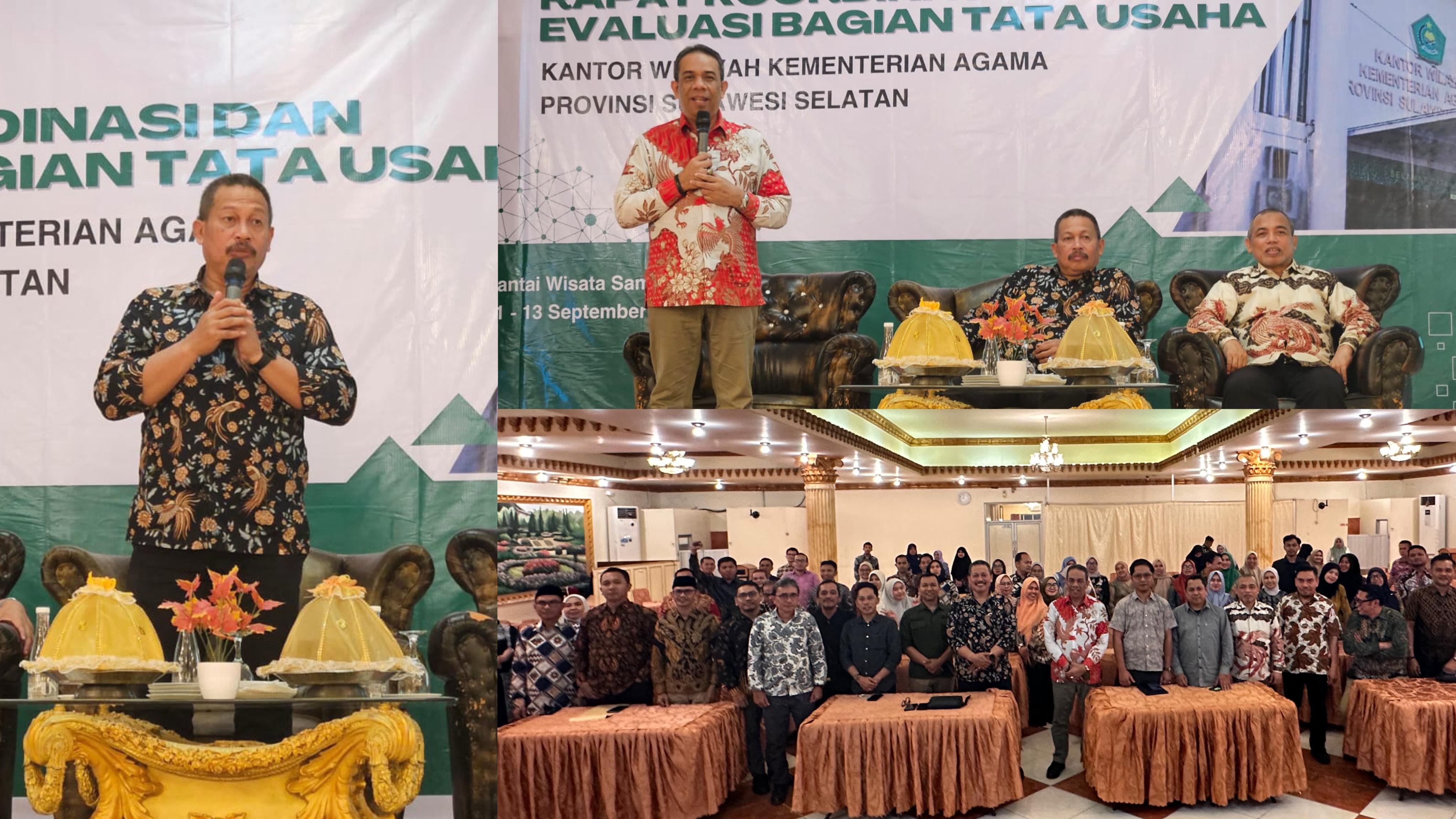 Rakor dan Evaluasi Bagian Tata Usaha, Ali Yafid: ASN Harus Kompeten, Loyal, dan Berintegritas