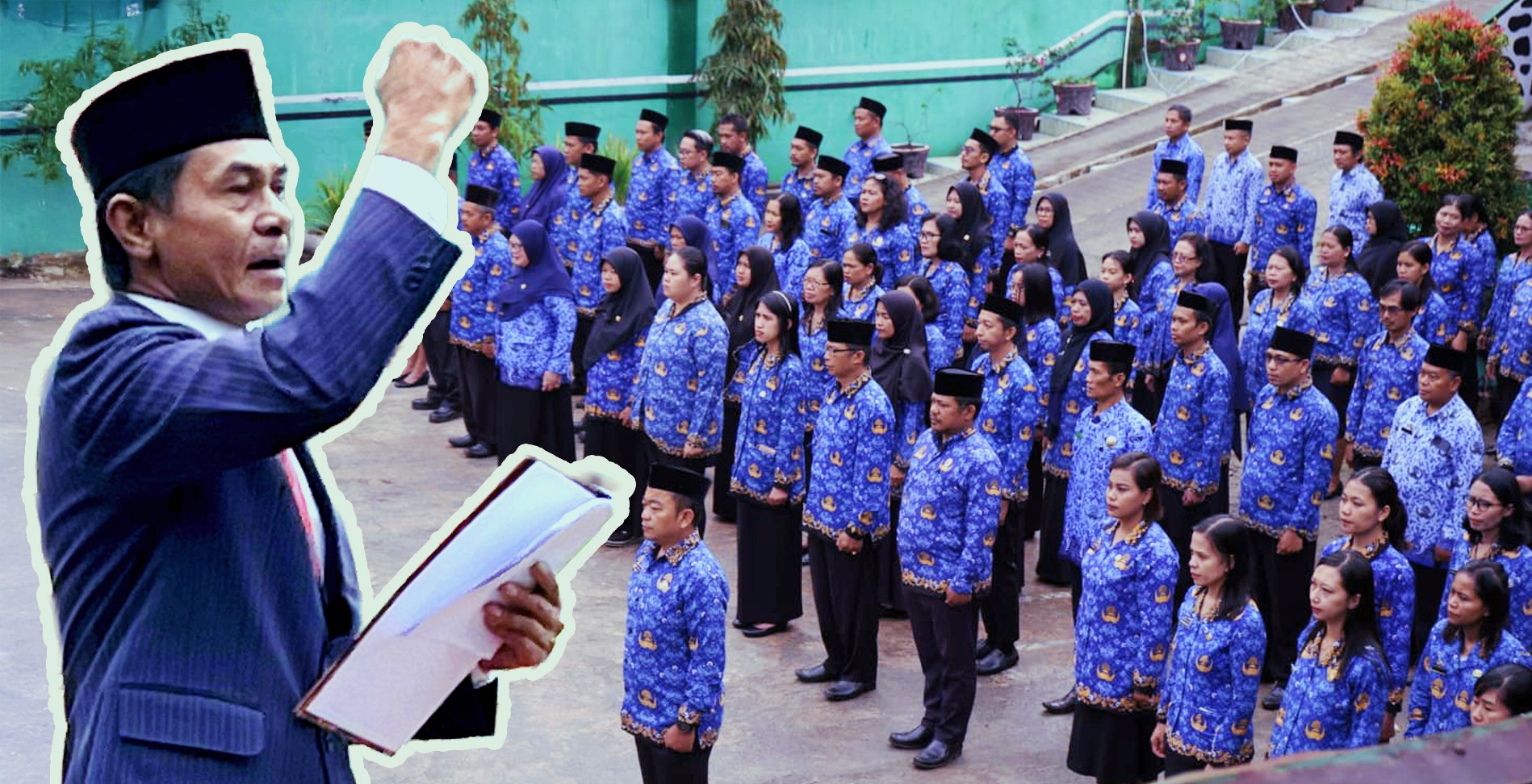 Kasi Bimas Islam Kemenag Tana Toraja berikan sambutan semangat