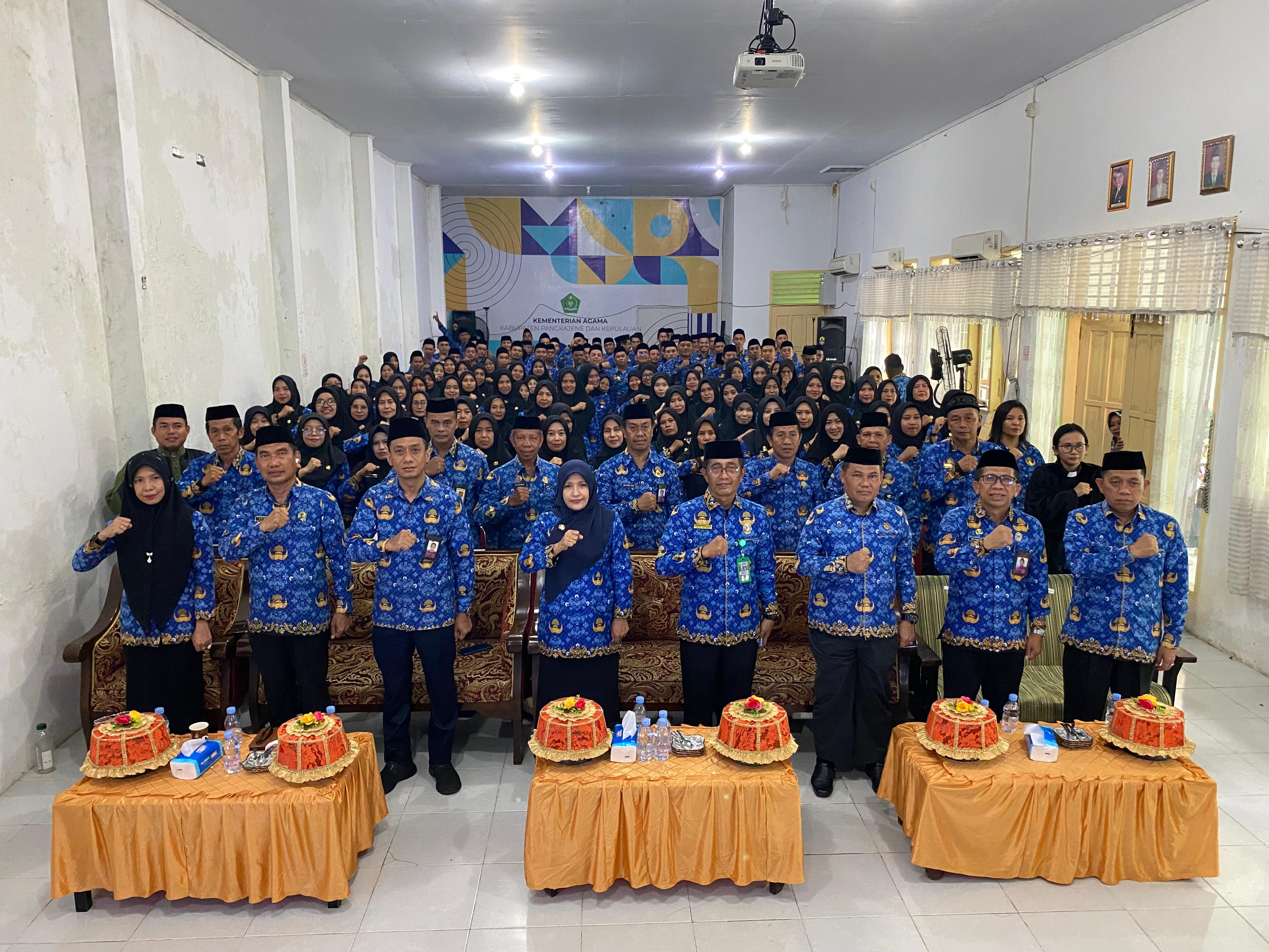 136 ASN PPPK Kemenag Pangkep Dilantik Menteri Agama