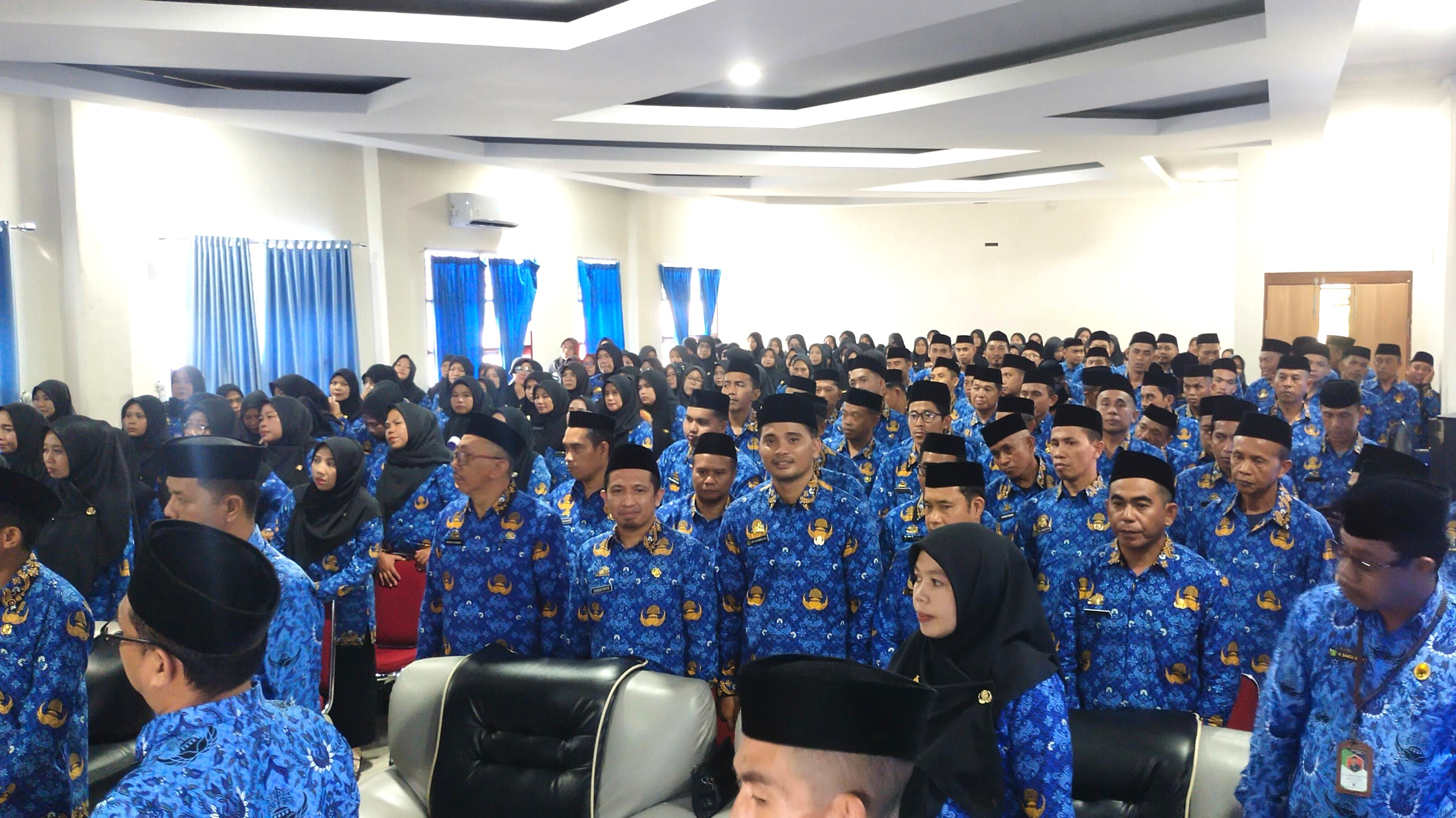 Momen saat prosesi pelantikan 201 PPPK lingkup Kemenag Bulukumba