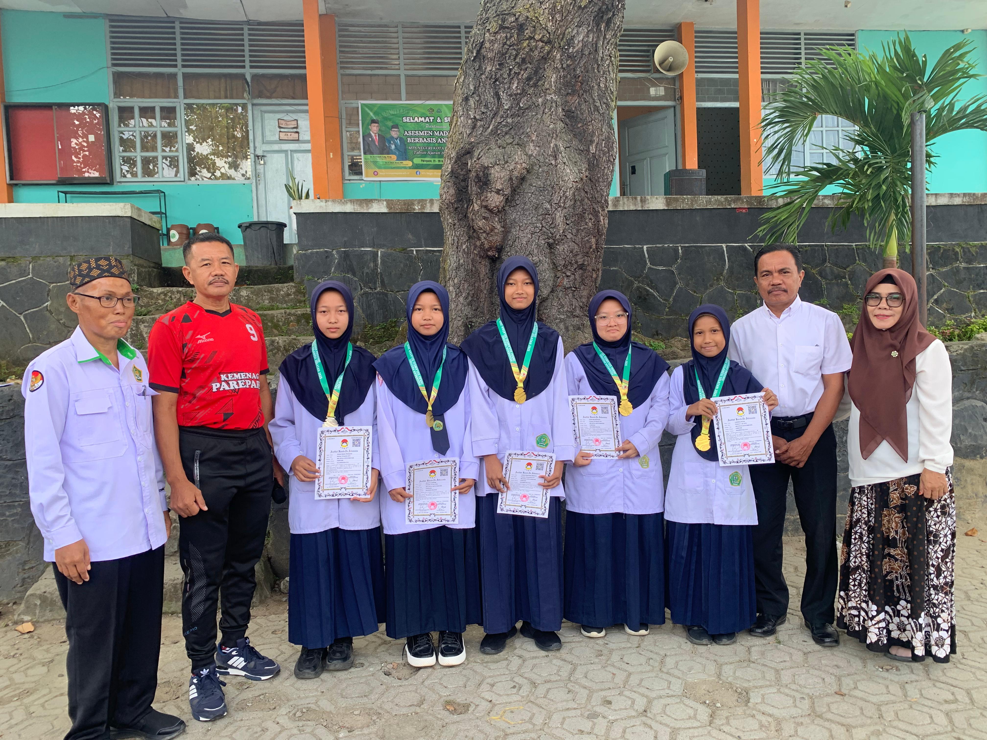 MTsN Parepare raih 4 medali emas pada kejuaraan karate tingkat provinsi Sulsel