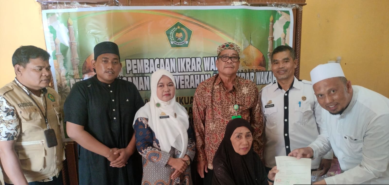 Prosesi Ikrar Wakaf di Kecamatan Bacukiki Parepare