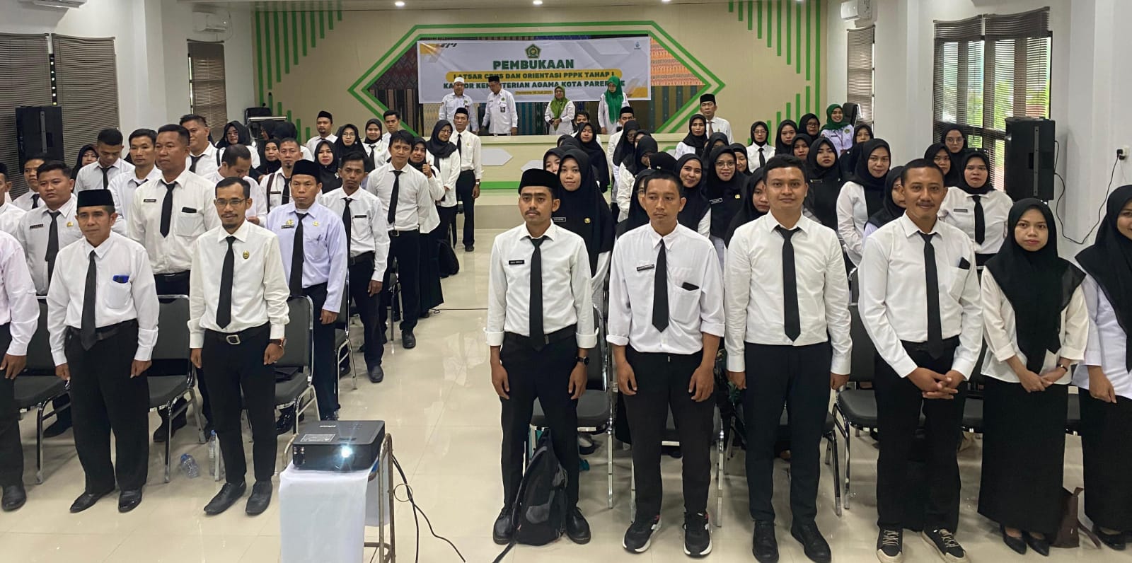 PPPK dan CPNS Kemenag Parepare Ikuti Pembukaan Latsar dan Orientasi