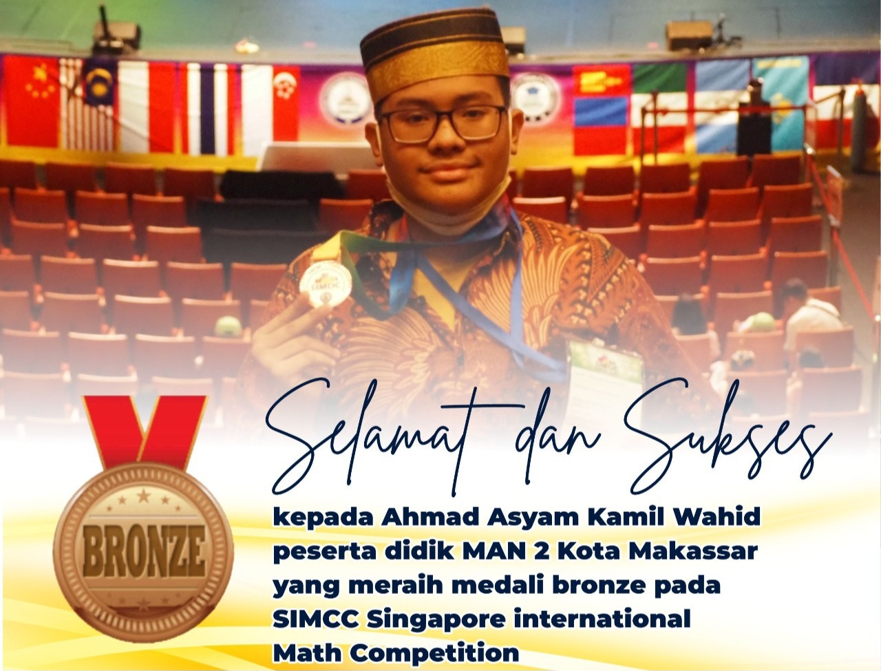 Siswa MAN 2 Kota Makassar Raih Medali di Ajang Bergengsi SIMC 2025
