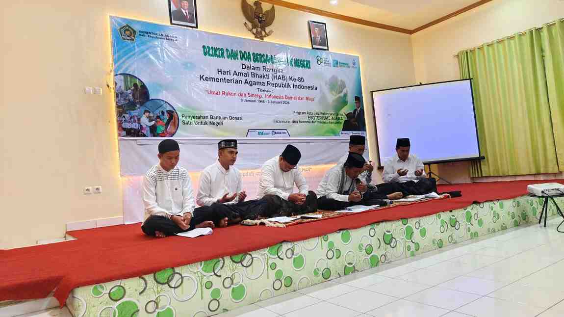 Kemenag Selayar Gelar Dzikir dan Doa Kebangsaan dalam ragka HAB ke-80