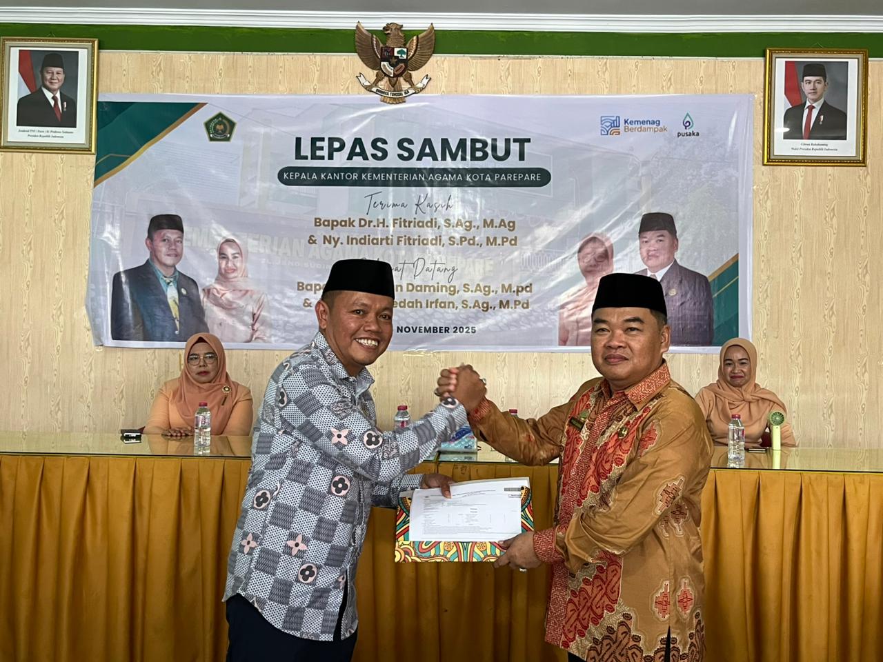 Lepas Sambut Kepala Kantor Kemenag Parepare