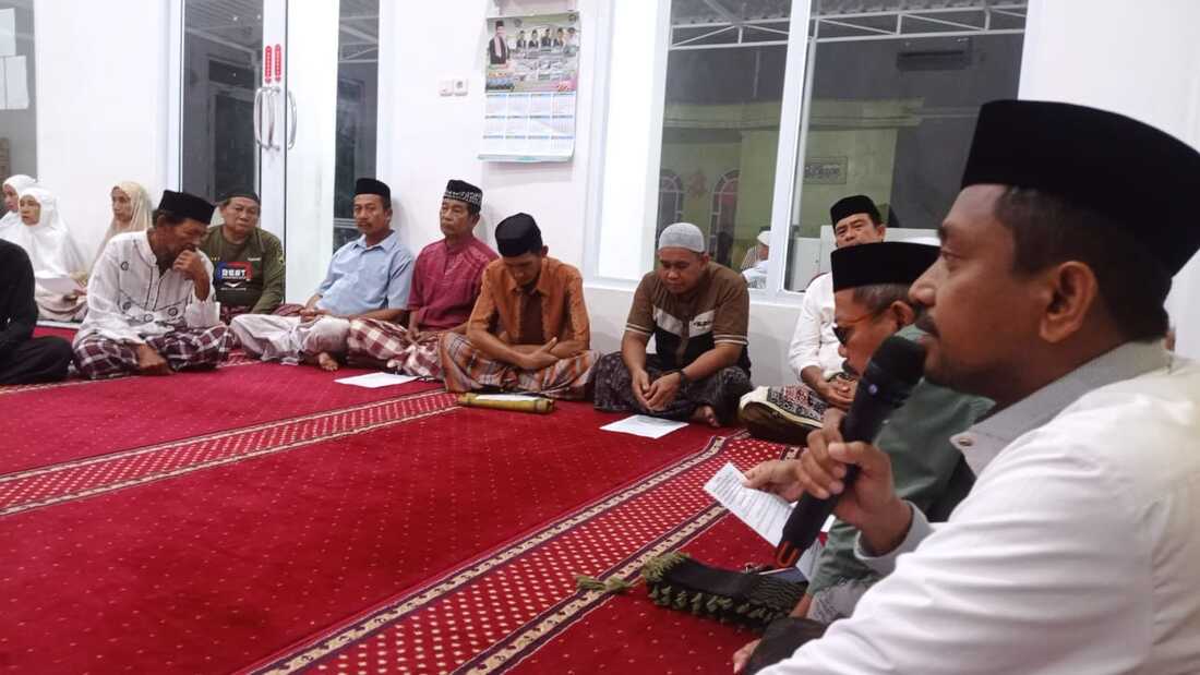 sambutan Kepala KUA Dua Boccoe, H.herwin Acara ! Muharram, Masjid Nurul Taqwa Ajassepe