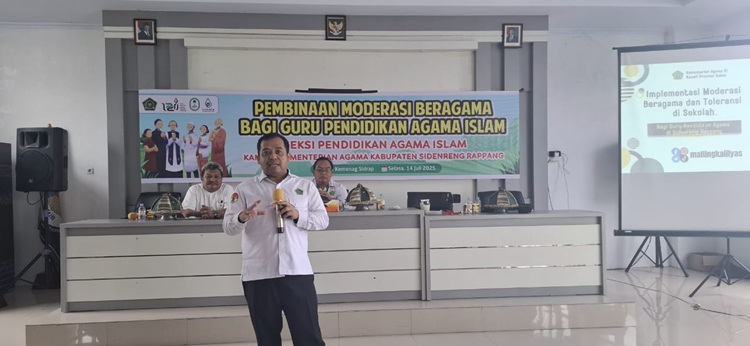 Pembinaan Moderasi Beragama bagi Guru PAI di Sidrap: Tekankan Peran Strategis Guru Sebagai Agen Toleransi
