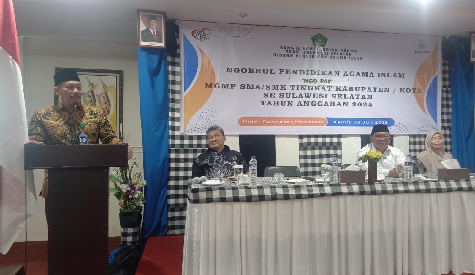 Buka Ngo PAI MGMP SMA, Ali Yafid Sebut Tugas Guru Sangat Mulia