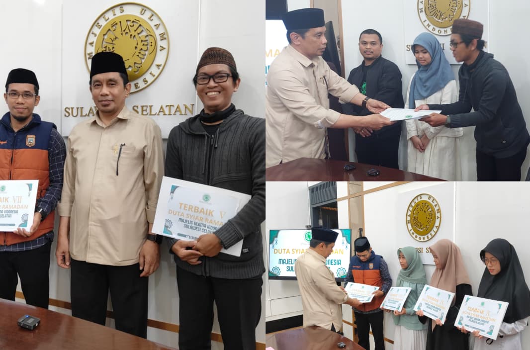 Dua Penyuluh Agama Kemenag Parepare Raih Juara pada Ajang Duta Syiar Ramadan MUI Sulsel 2026