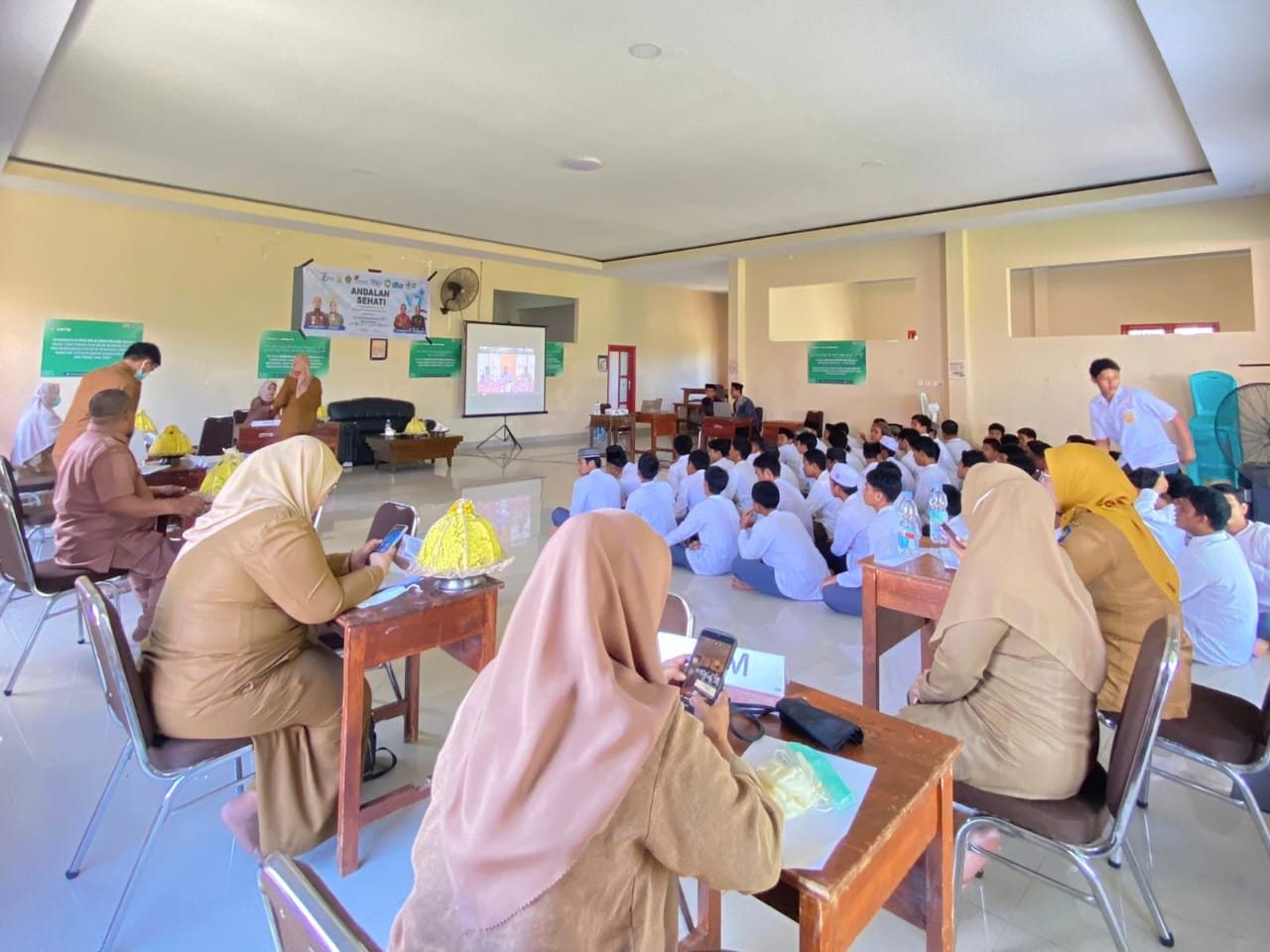 Suasana skrining kesehatan