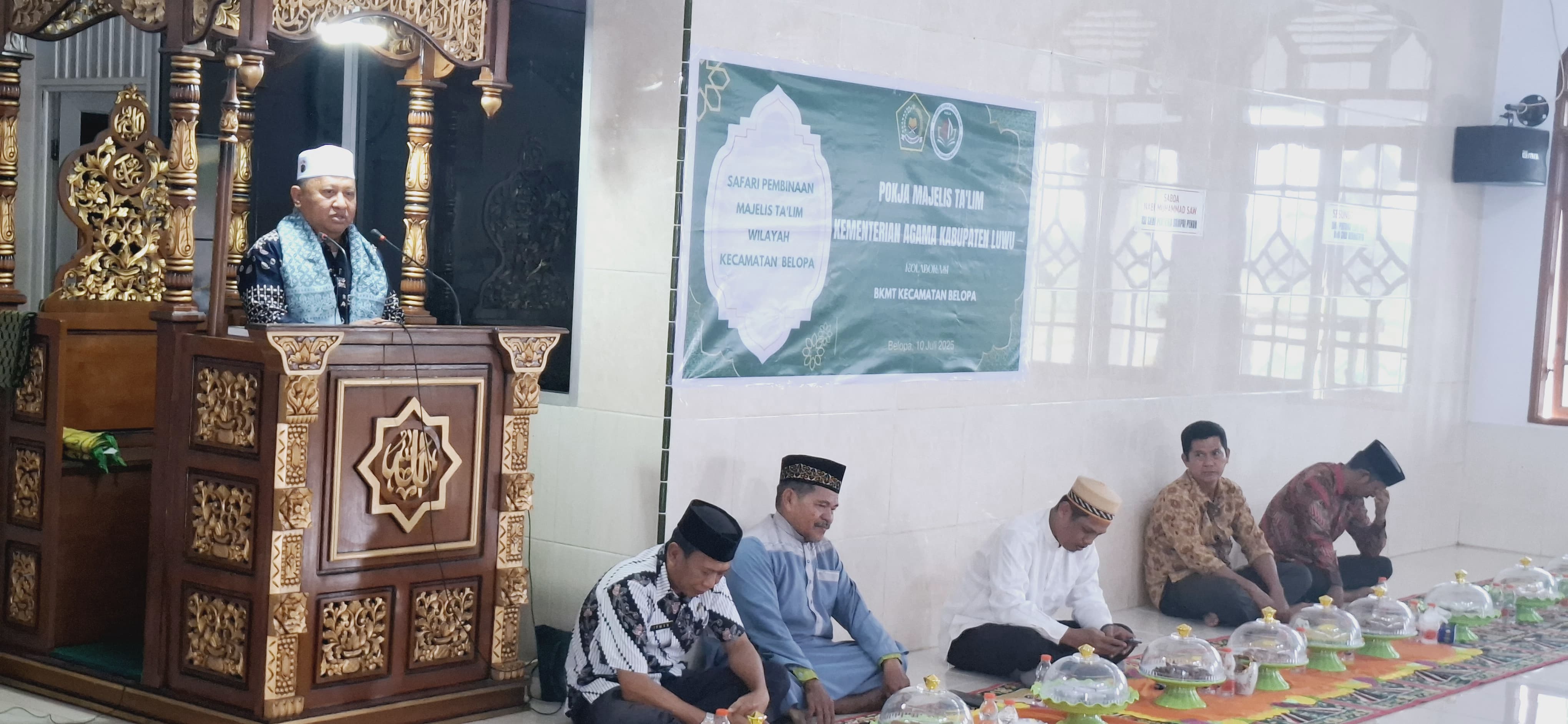 Kakankemenag Kab. Luwu Bawakan Tausiah pada Kegiatan POKJA MT. Kemenag