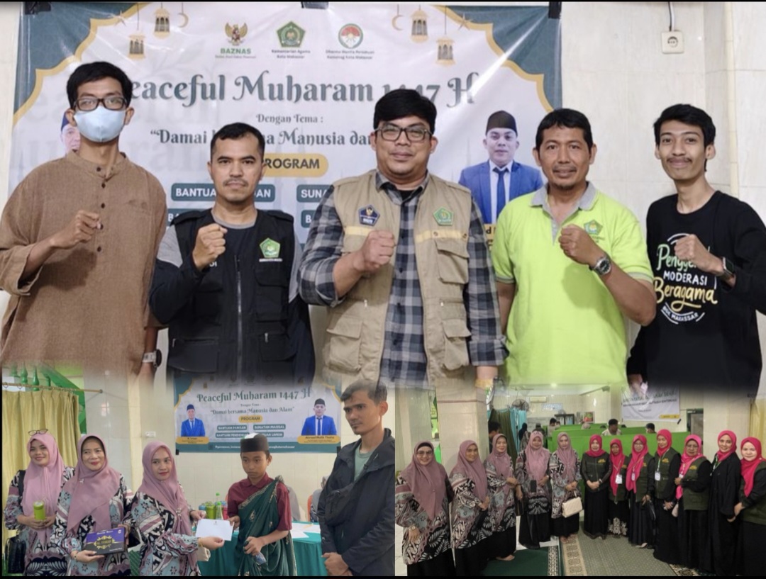 Penyelenggara Zakat dan dwp saat kegiatan sunatan massal