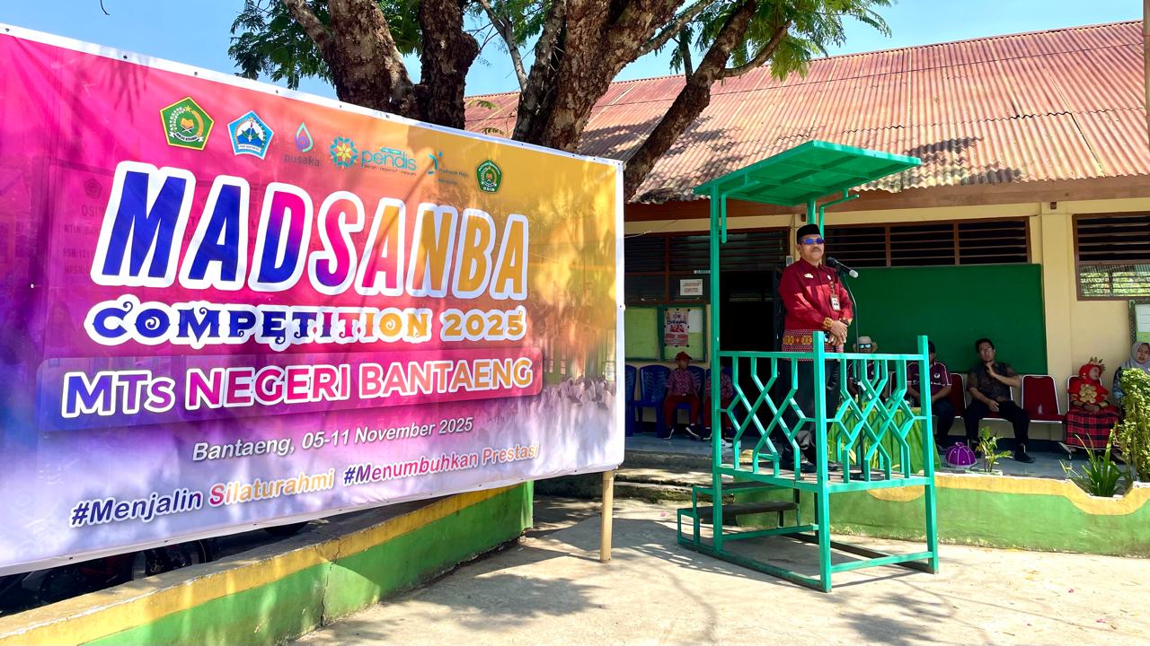 MADSANBA Competition 2025 di MTsN Bantaeng resmi dibuka pada Rabu, 05 November 2025 (Foto: Humas Kemenag Bantaeng)
