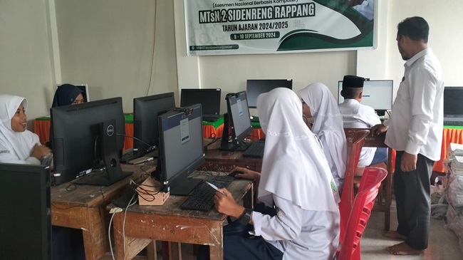 Menuju OSN Kabupaten, Siswa MTsN 2 Sidrap Asah Kemampuan Lewat Uji Coba