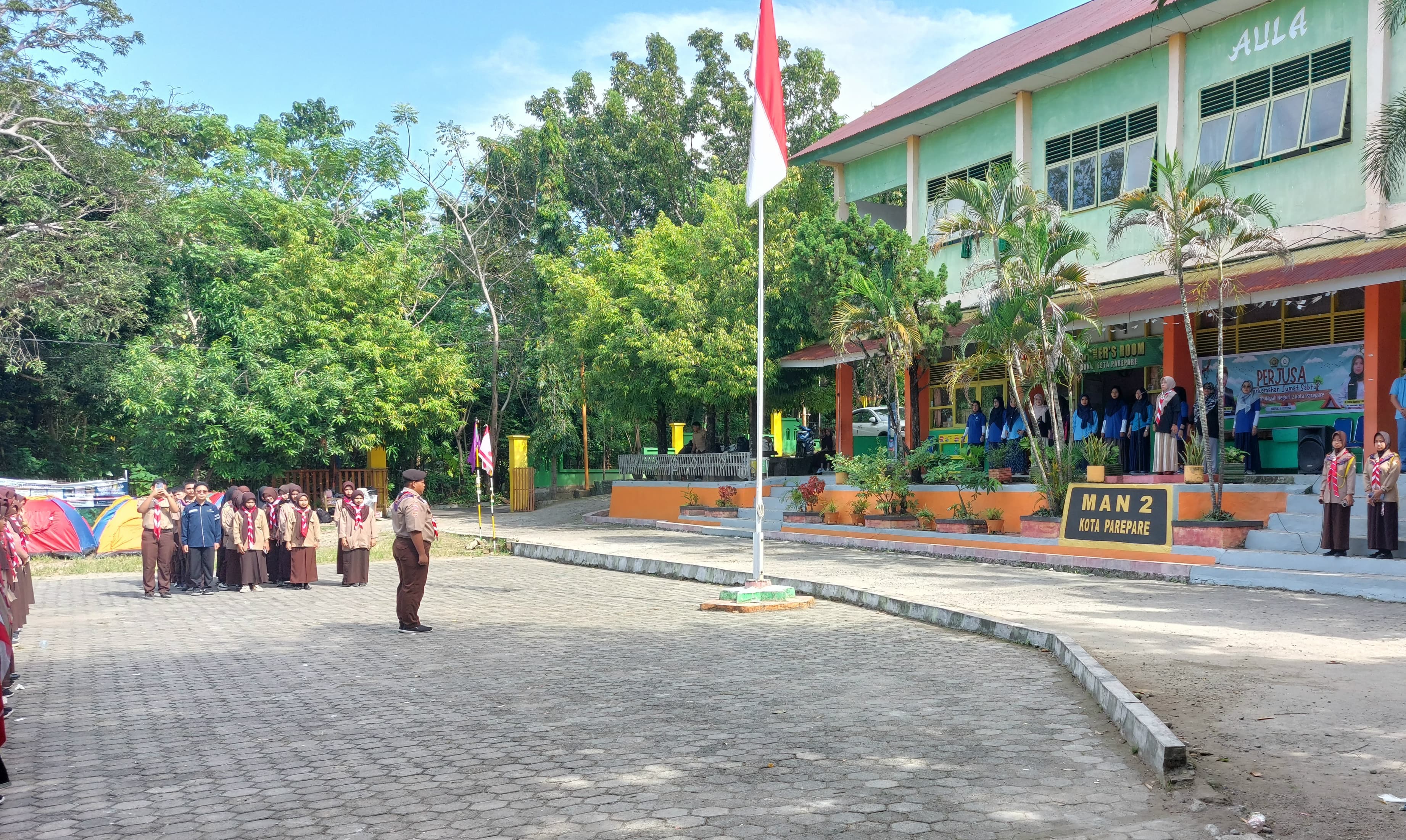 Upacara Pembukaan Perjusa di MAN 2 Kota Parepare