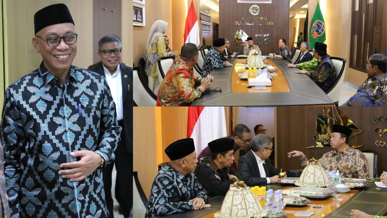 Kemenag Sulsel dan ATR/BPN Perkuat Sinergi Percepatan Sertifikasi Tanah Wakaf di Sulsel