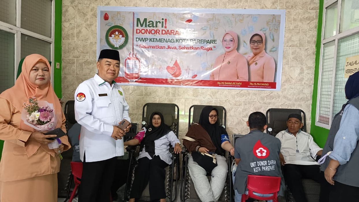 DWP Kemenag Kota Parepare Gelar Aksi Donor Darah