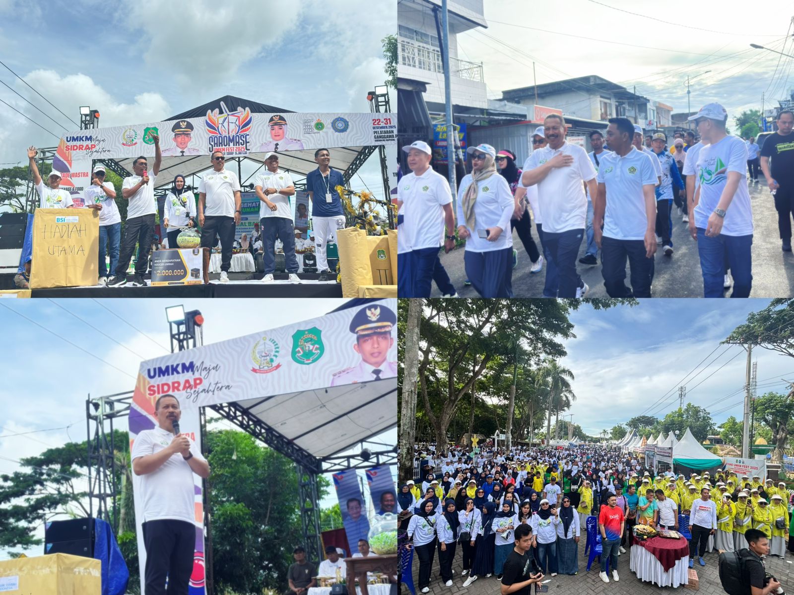 Jalan Sehat Kerukunan HAB Kemenag Sidrap, H. Ali Yafid: Tugas Utama Kementerian Agama salah satunya menyokong harmonisasi kerukunan umat beragama