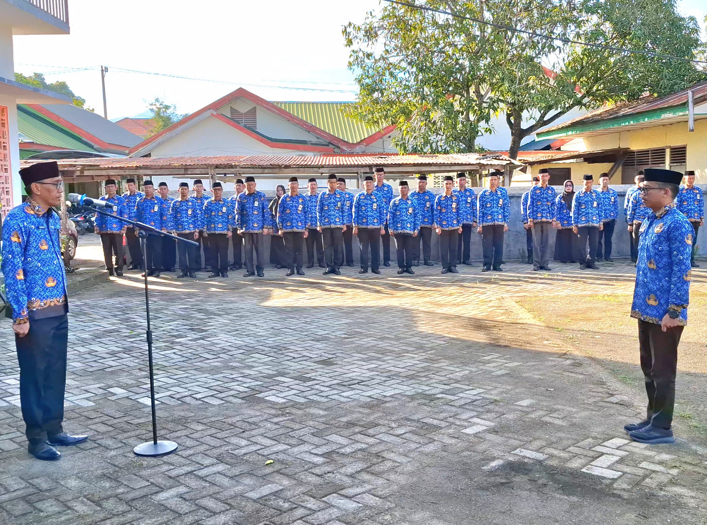 Kemenag Barru Gelar Upacara Hari Kesadaran Nasional, 15 Pengurus Pokjawas Madrasah Dikukuhkan