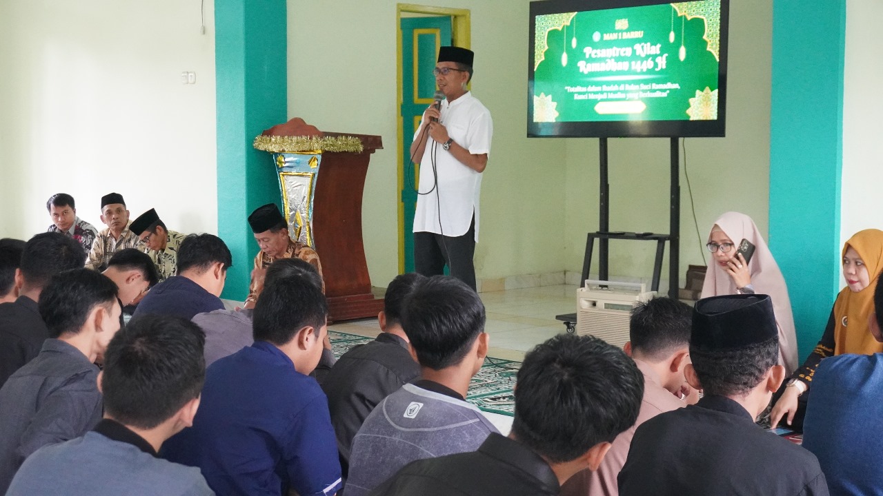 kegiatan Pesantren Ramadhan 1446 Hijriah yang diikuti oleh siswa kelas X dan XI MAN 1 Barru