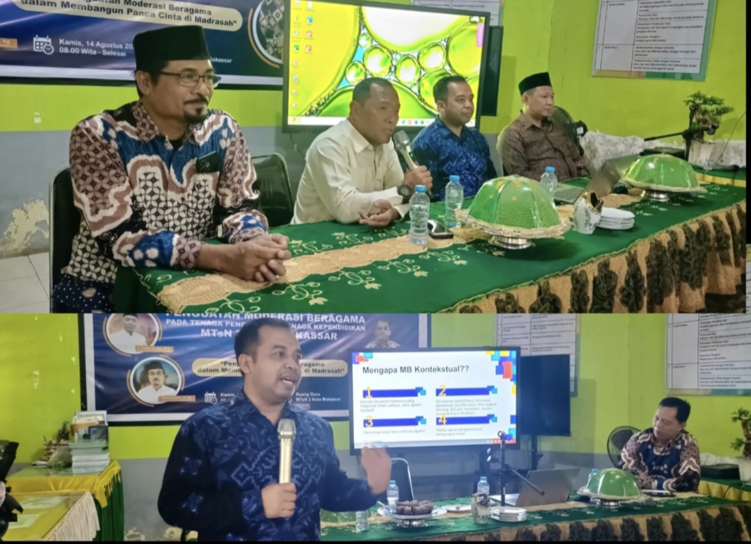Di Tengah Euforia Menyambut HUT Kemerdekaan RI ke-80, MTsN 2 Kota Makassar  Perkuat Implementasi Moderasi Beragama dalam Membumikan Panca Cinta