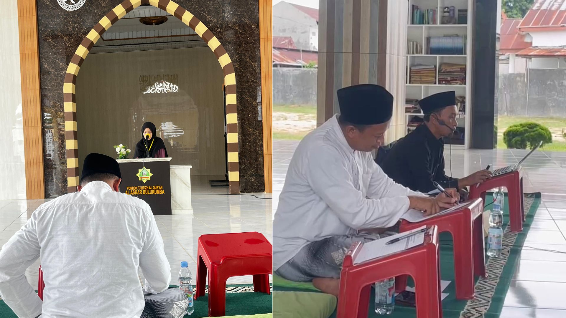 Pembina Tahfizh Pondok Pesantren As’adiyah Galung Beru, Jusman Imam saat menjadi juri di  pelaksanaan Indonesia Bahagiakan Santri (IBS) Tahun 2026