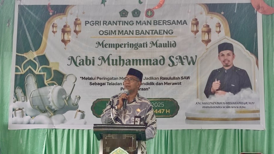 Peringatan Maulid Nabi Muhammad SAW di MAN Bantaeng pada Kamis, 16 Oktober 2025 (Foto: Humas MAN Bantaeng)