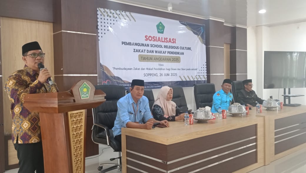 Kemenag Sulsel Sosialisasi Pembangunan School Religious Culture Zakat dan Wakaf Pendidikan