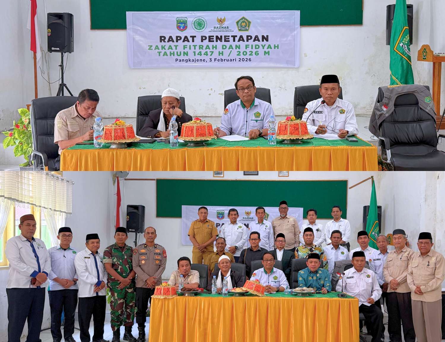 Perkuat Kolaborasi Lintas Sektoral, Kemenag Pangkep Turut Ikut Rapat Penetapan Zakat Fitrah dan Fidyah 1447 H