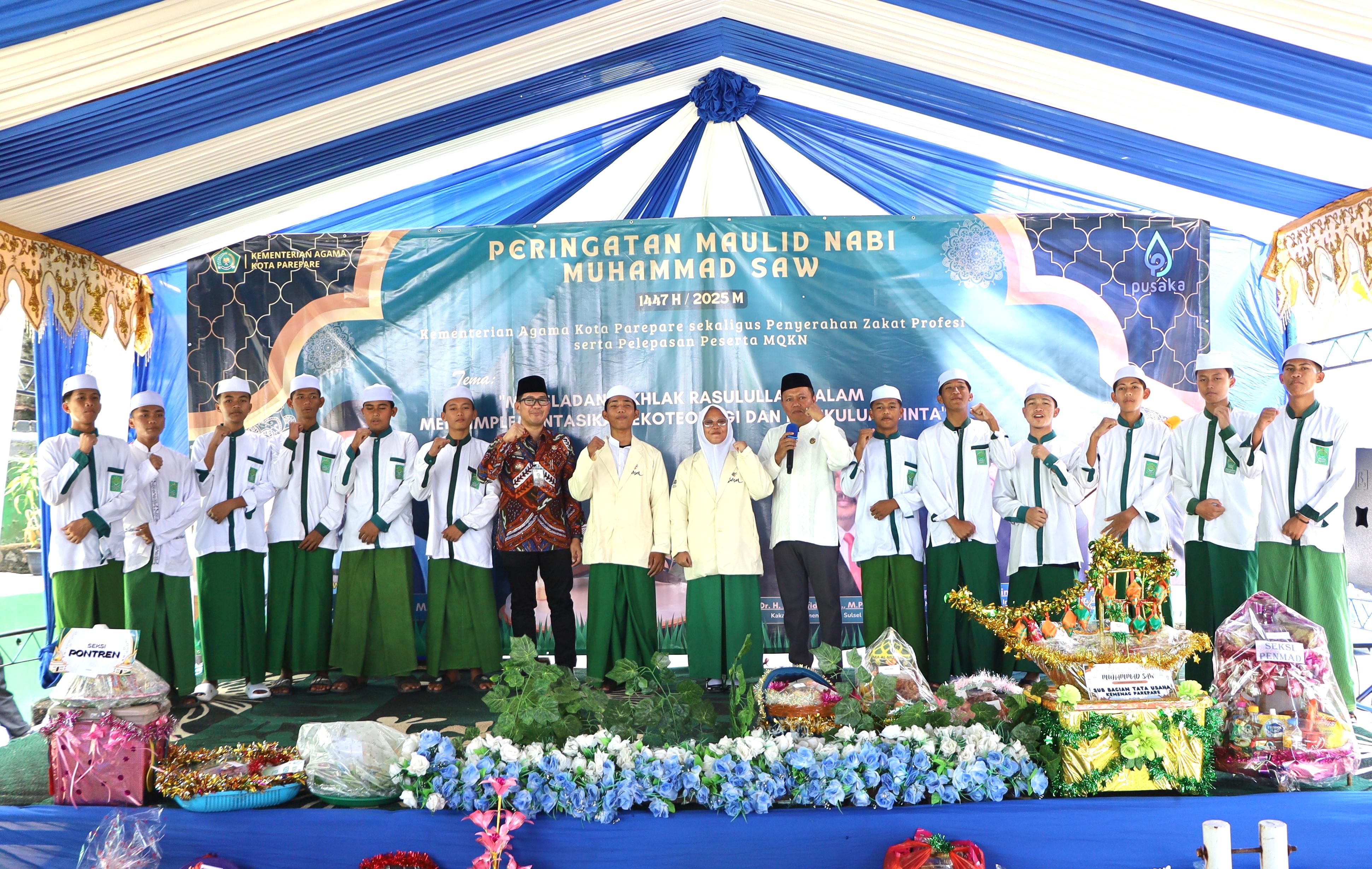 Peringatan Maulid Nabi Muhammad saw di Kantor Kemenag Parepare