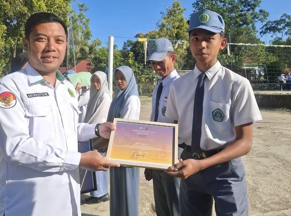 Salah satu siswa berprestasi
