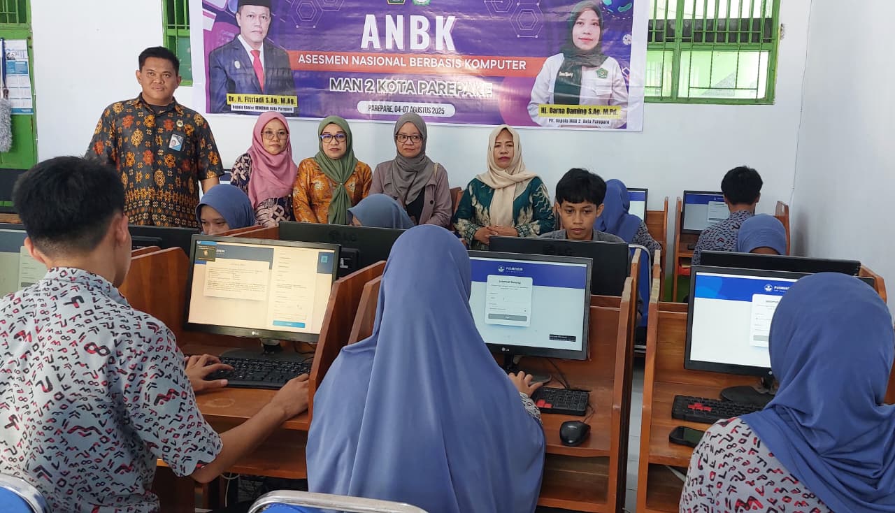 Pelaksanaan ANBK Siswa MAN 2 Kota Parepare