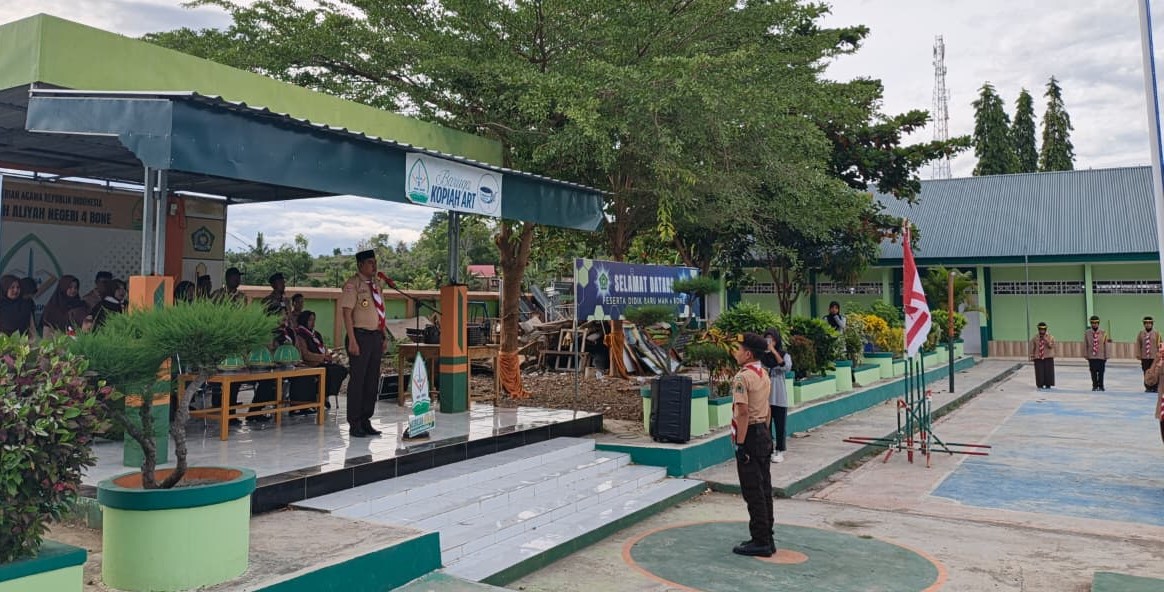 Kepala MAN 4 Bone  Andi Muhammad Irfan, Sebagai Pembina Upacara Pembukaan Diksar PKS Sektor dan Pelantikan Pramuka MAN 4 Bone