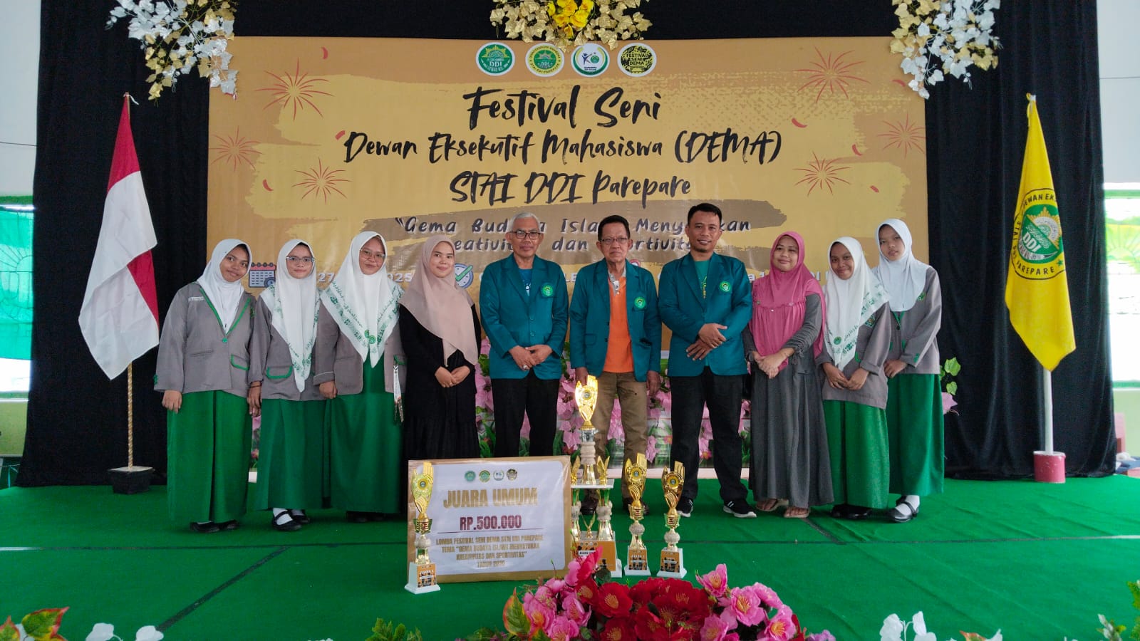 MA DDI Lil Banat Parepare Raih Juara Umum pada Festival Seni DEMA STAI DDI