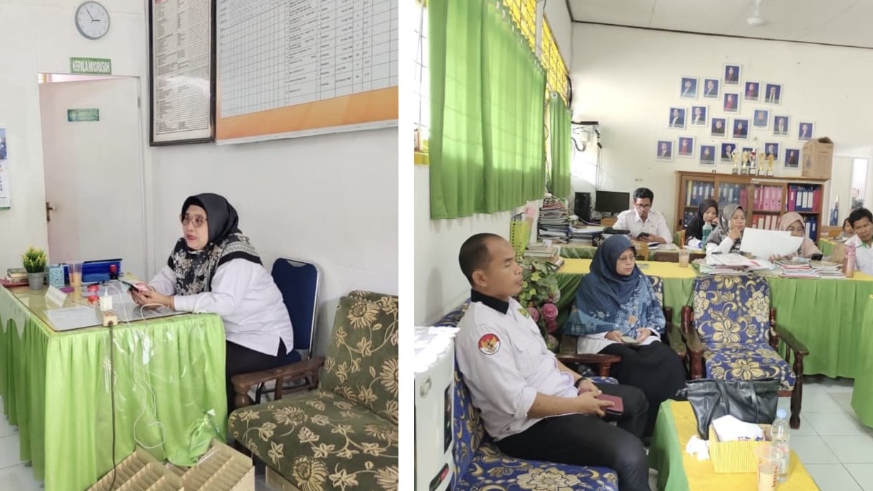 Kunjungi MTs Muhammadiyah Bantaeng, Pengawas Bina Tekankan Disiplin Absensi pada Senin, 24 November 2025 (Foto: Kasma)