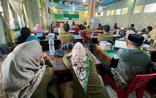 Gelar Rapat Rutin Bulanan, Kepala MTsN 2 Sidrap Pastikan SAT Terlaksana Dengan Baik